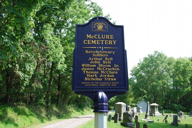 McClure Cemetery Marker. Click for full size. McClure Cemetery Marker image. Click for full size.
