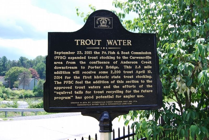 Trout Water Marker. Click for full size. Trout Water Marker image. Click for full size.