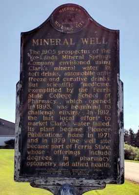 Mineral Well Marker (Side 2) image. Click for full size.