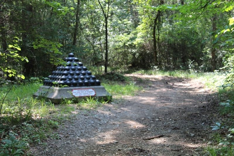 Polk's Headquarters Shell Monument Marker. Click for full size. Polk's Headquarters Shell Monument Marker image. Click for full size.