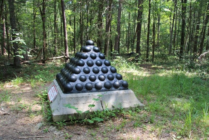 Polk's Headquarters Shell Monument Marker. Click for full size. Polk's Headquarters Shell Monument Marker image. Click for full size.