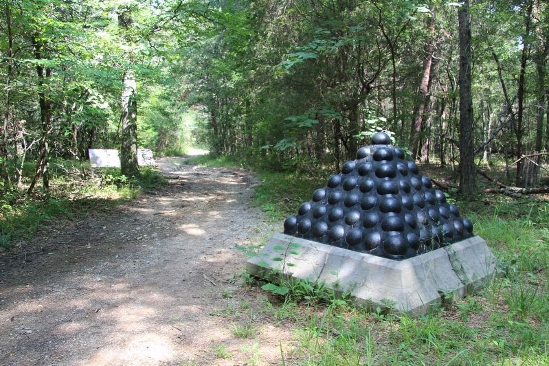 Polk's Headquarters Shell Monument Marker. Click for full size. Polk's Headquarters Shell Monument Marker image. Click for full size.