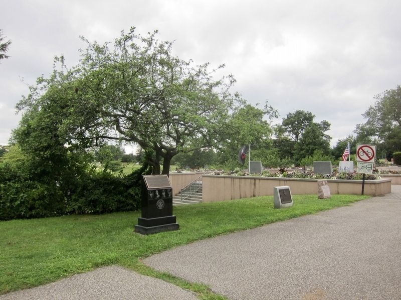 The Four Immortal Chaplains Marker - Wide View. Click for full size. The Four Immortal Chaplains Marker - Wide View image. Click for full size.