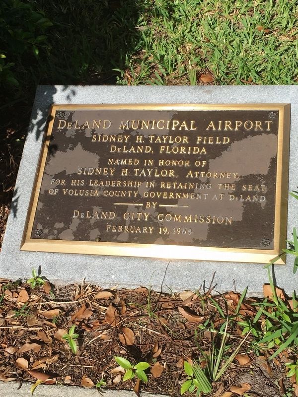 DeLand Municipal Airport Marker image. Click for full size.