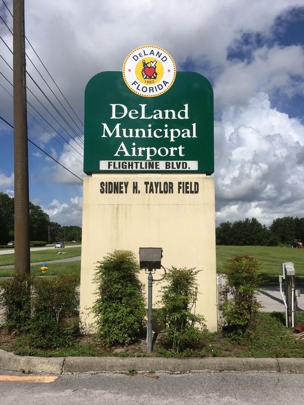 DeLand Municipal Airport Entrance image. Click for full size.