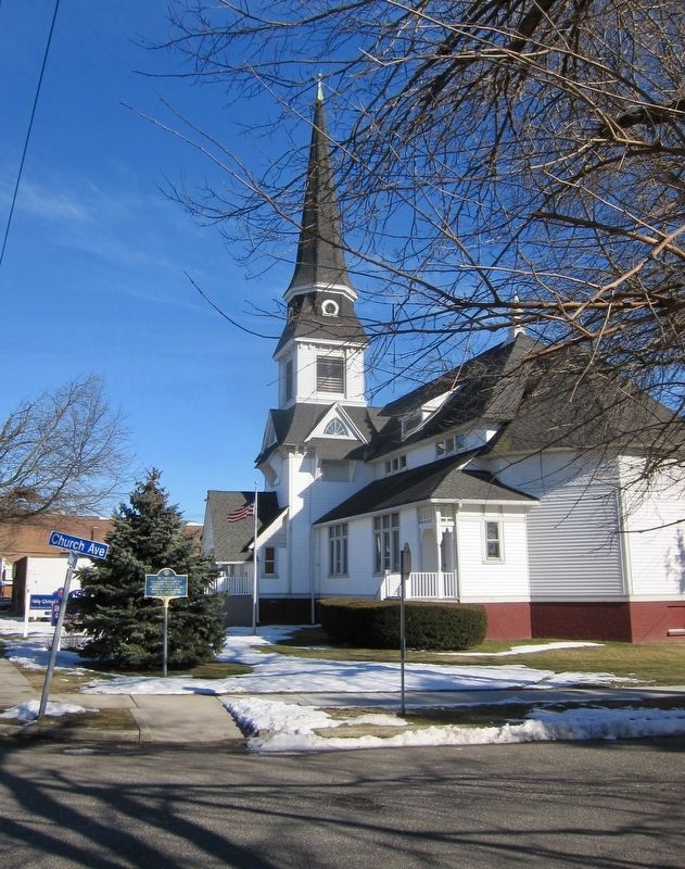 Methodist Church Marker - Wide View. Click for full size. Methodist Church Marker - Wide View image. Click for full size.