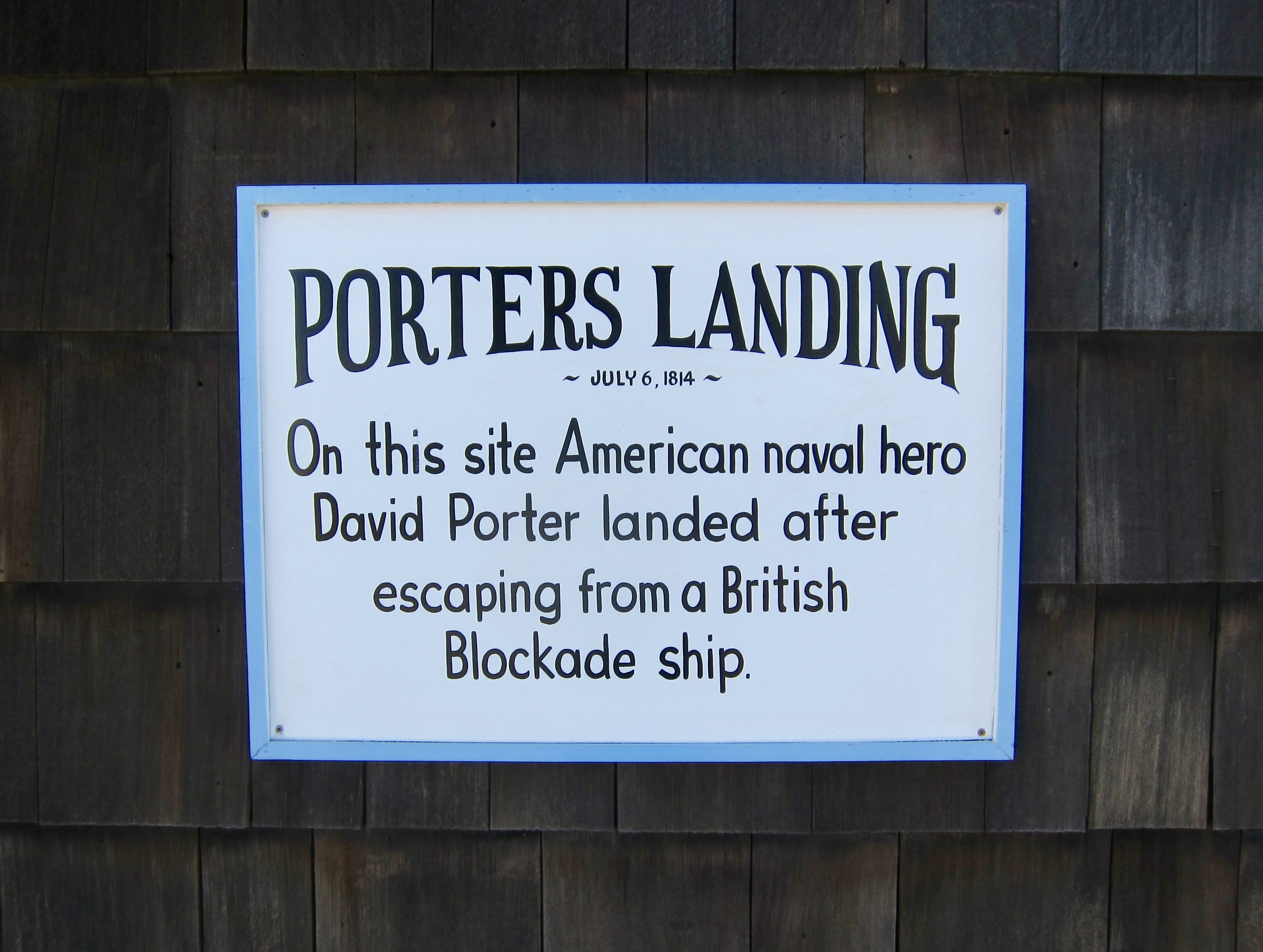 Porters Landing Marker