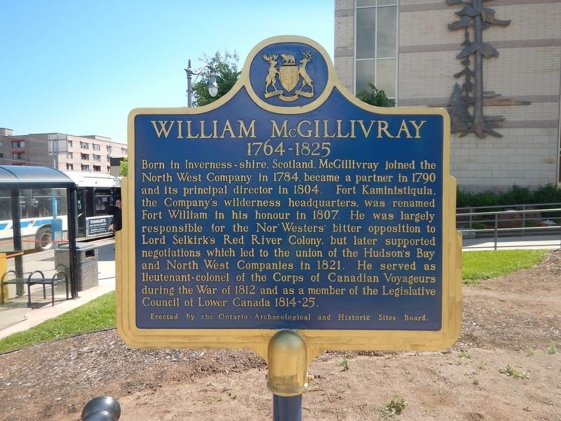 William McGillivray Marker. Click for full size. William McGillivray Marker image. Click for full size.