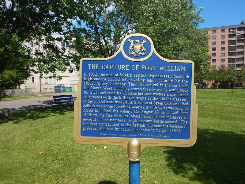 The Capture of Fort William Marker image. Click for full size.