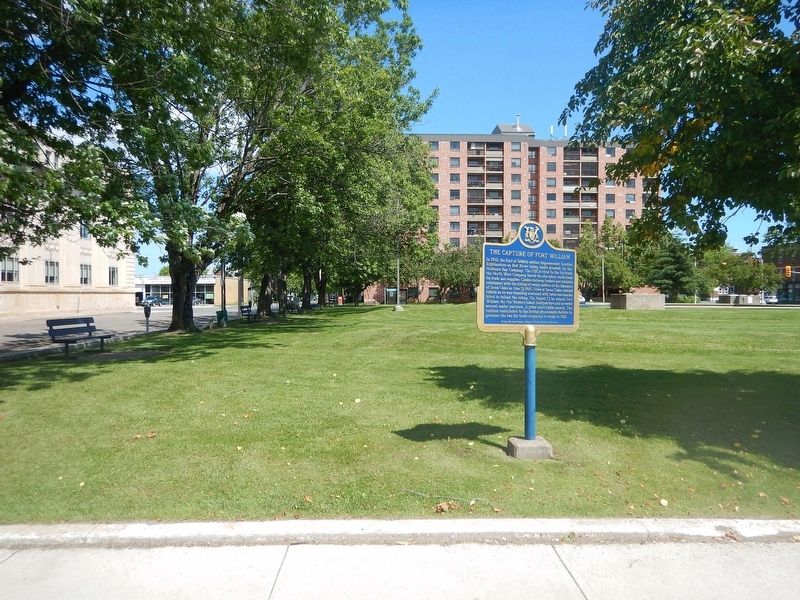 Wideview of The Capture of Fort William Marker image. Click for full size.