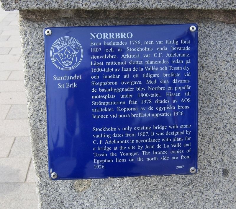 Norrbro Marker. Click for full size. Norrbro Marker image. Click for full size.