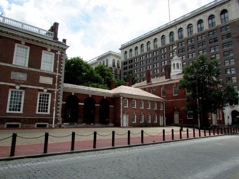 West Wing of Independence Hall (North View). Click for full size. West Wing of Independence Hall (North View) image. Click for full size.