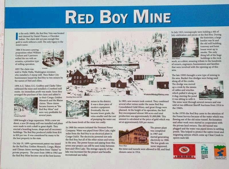 Red Boy Mine Marker image. Click for full size.
