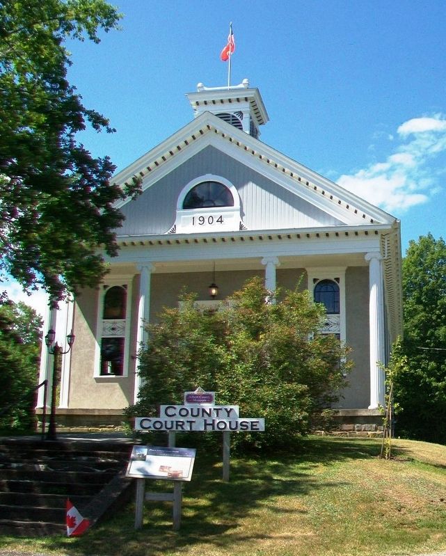 Albert County Court House and Marker. Click for full size. Albert County Court House and Marker image. Click for full size.