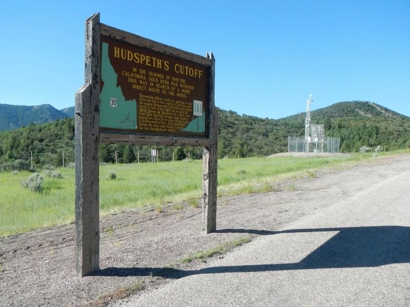 Hudspeth's Cutoff Marker. Click for full size. Hudspeth's Cutoff Marker image. Click for full size.