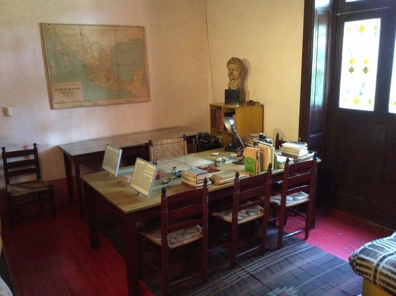Leon Trotsky’s study where he was assassinated image. Click for full size.