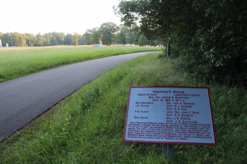 Robertson's Brigade Marker image. Click for full size.