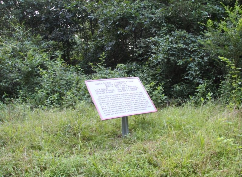 Hood's Division Marker. Click for full size. Hood's Division Marker image. Click for full size.