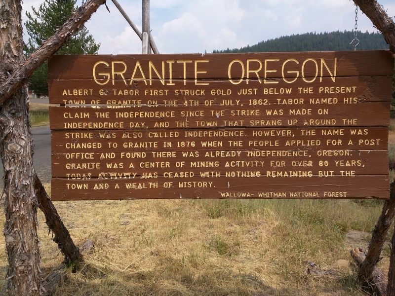 Granite, Oregon Marker - Side A image. Click for full size.