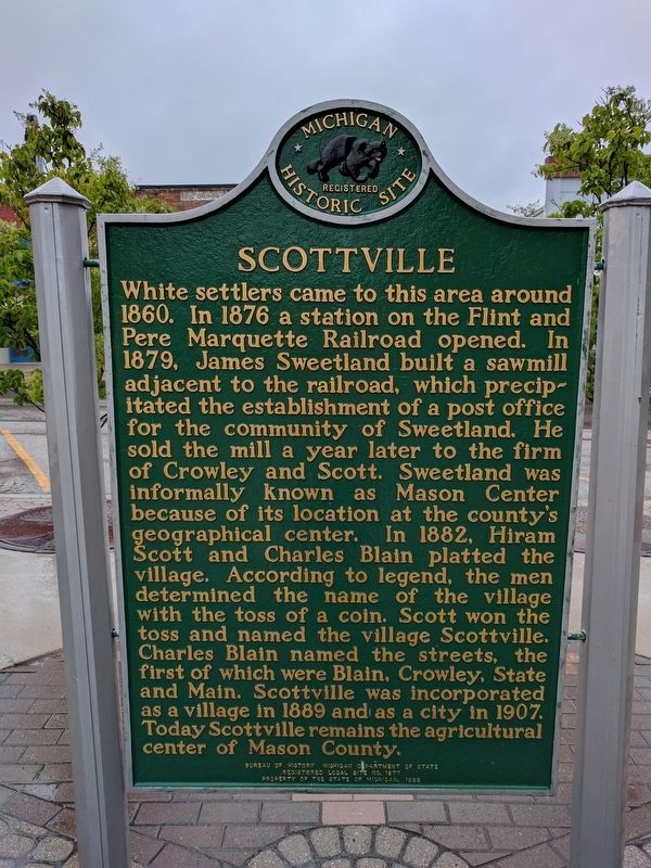 Scottville Marker image. Click for full size.