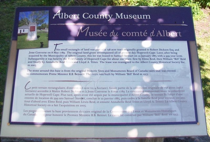 Albert County Museum / <i>M</i>use <i>du</i> comt <i>d</i>'Albert Marker image. Click for full size.