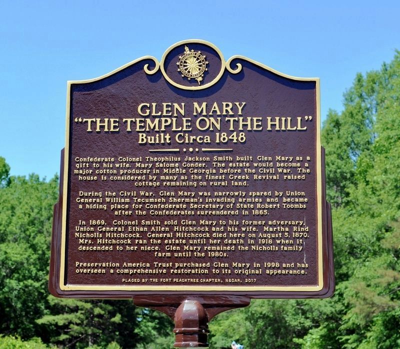 Glen Mary “The Temple on the Hill” Marker image. Click for full size.