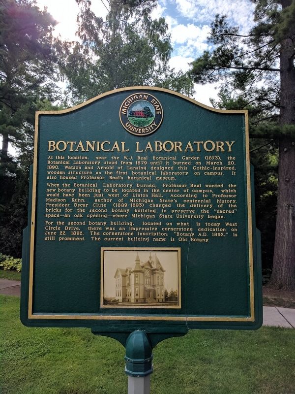 Botanical Laboratory Marker. Click for full size. Botanical Laboratory Marker image. Click for full size.