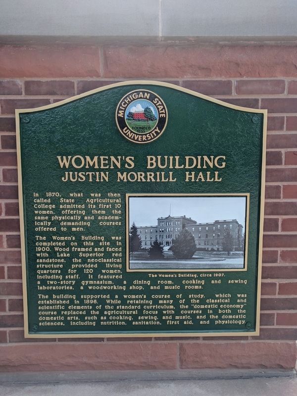 Women's Building Marker - Left Panel image. Click for full size.