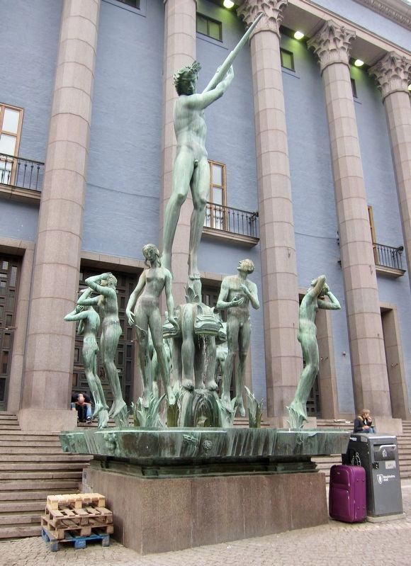 Carl Milles' Orfeus - Found on the West Side of the Konserthuset image. Click for full size.