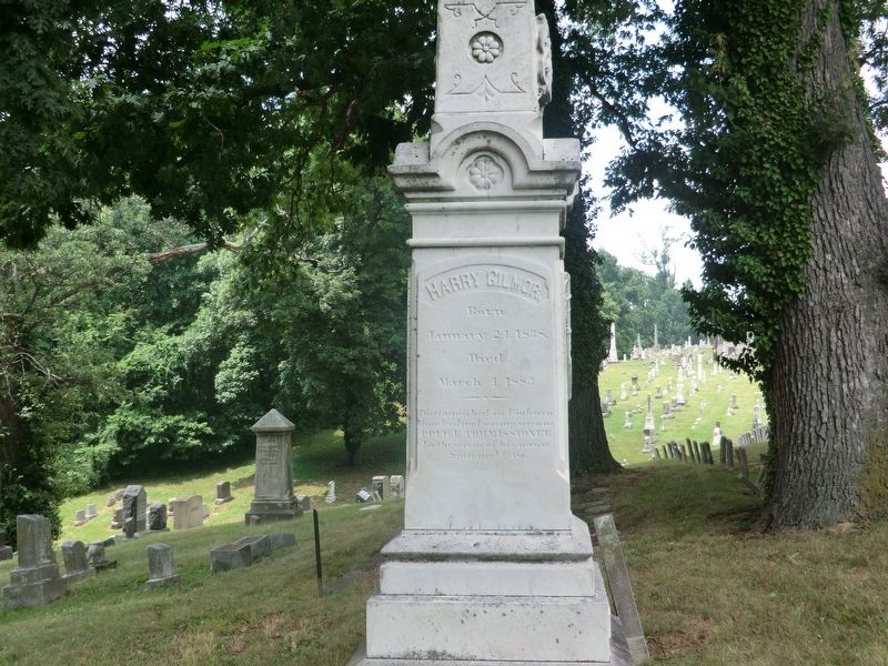 Harry Gilmor Monument Marker-Back panel. Click for full size. Harry Gilmor Monument Marker-Back panel image. Click for full size.