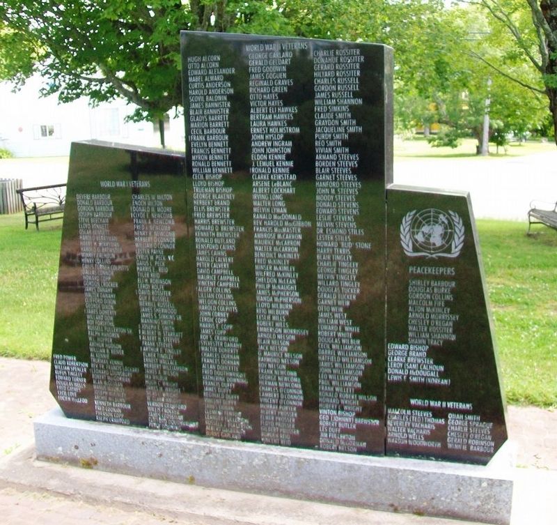 War Memorial (back). Click for full size. War Memorial (back) image. Click for full size.