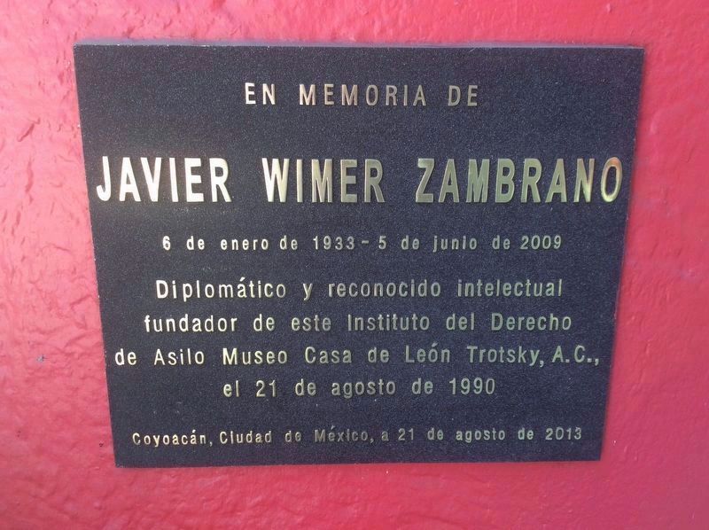 An additional marker to Javier Wimer Zambrano image. Click for full size.
