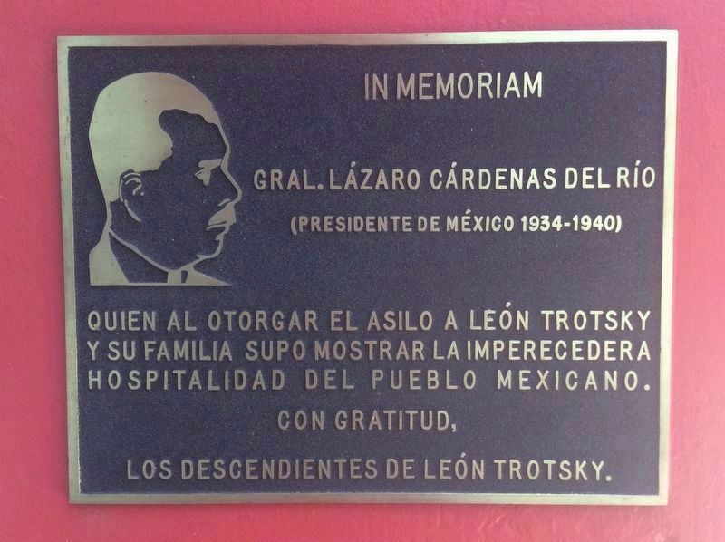 An additional marker to President Lázaro Cárdenas image. Click for full size.
