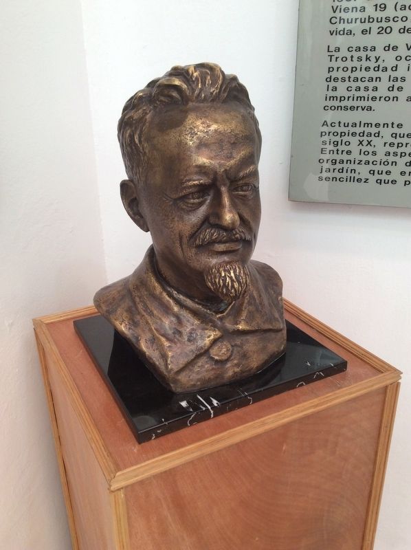 A Leon Trotsky bust at the House and Museum image. Click for full size.
