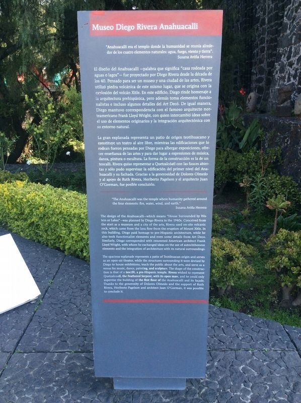 The Diego Rivera Anahuacalli Museum Marker image. Click for full size.