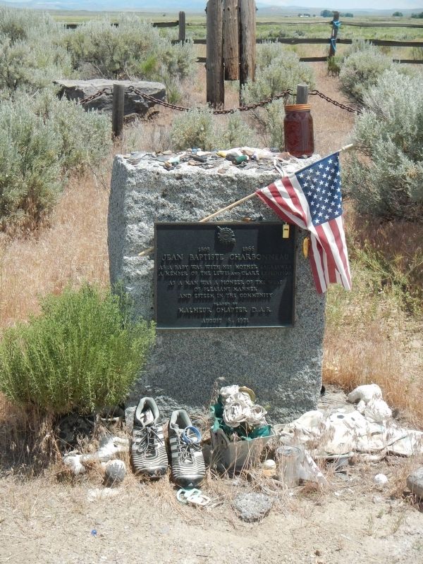 Jean Baptiste Charbonneau Grave and Marker. Click for full size. Jean Baptiste Charbonneau Grave and Marker image. Click for full size.