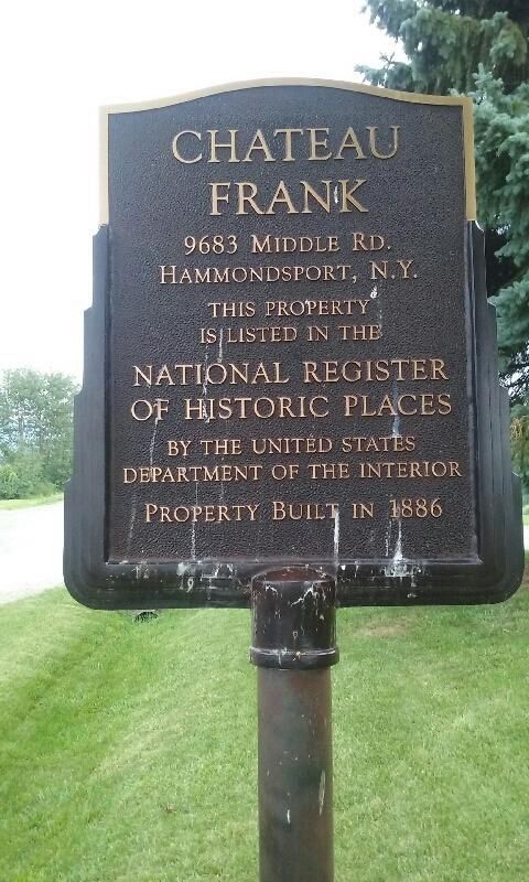 Chateau Frank Marker. Click for full size. Chateau Frank Marker image. Click for full size.