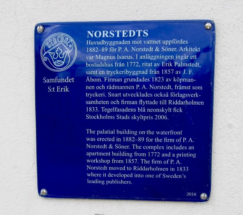 Norstedts Marker image. Click for full size.