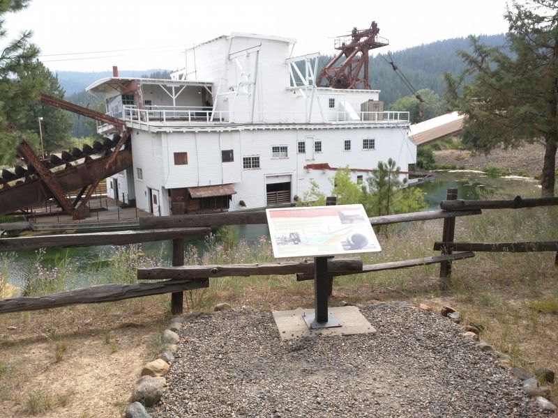 A Working Dredge- The Ultimate Gold Mining Machine Marker image. Click for full size.