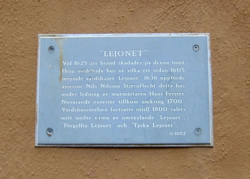 "Lejonet" / "The Lion" Marker. Click for full size. "Lejonet" / "The Lion" Marker image. Click for full size.