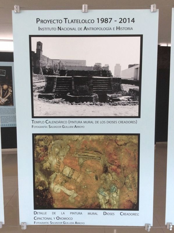 A photo of The Calendar Temple and the mural mentioned in the marker text image. Click for full size.