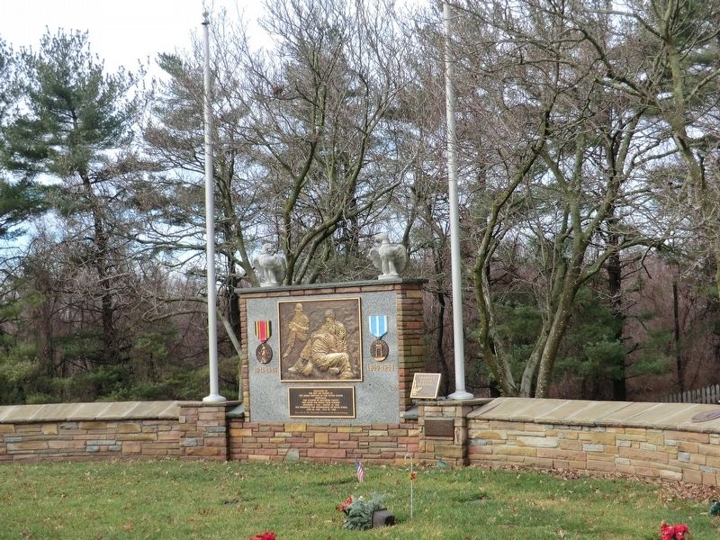 World War II and Korean War Memorial Marker image. Click for full size.