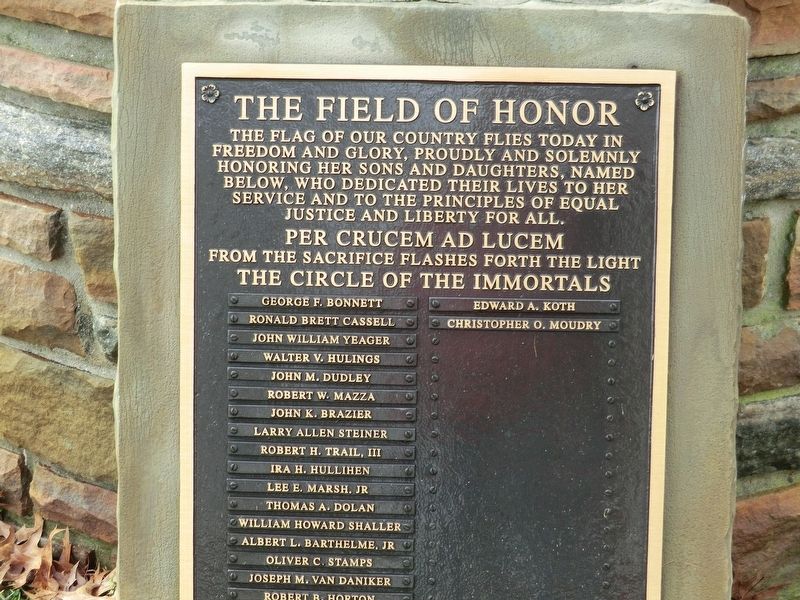 Field of Honor Marker image. Click for full size.