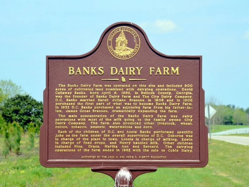 Banks Dairy Farm Marker image. Click for full size.
