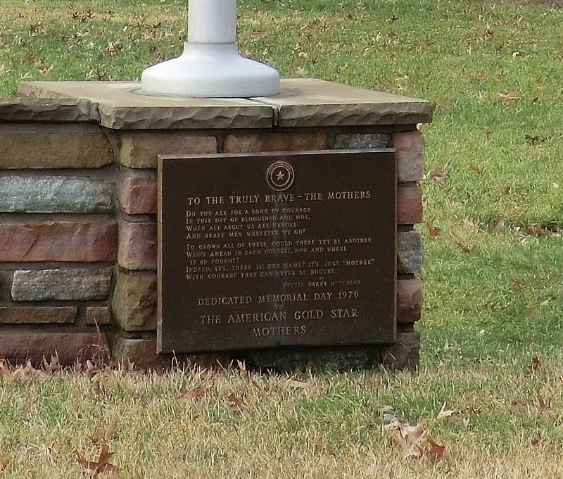 The American Gold Star Mothers Marker. Click for full size. The American Gold Star Mothers Marker image. Click for full size.