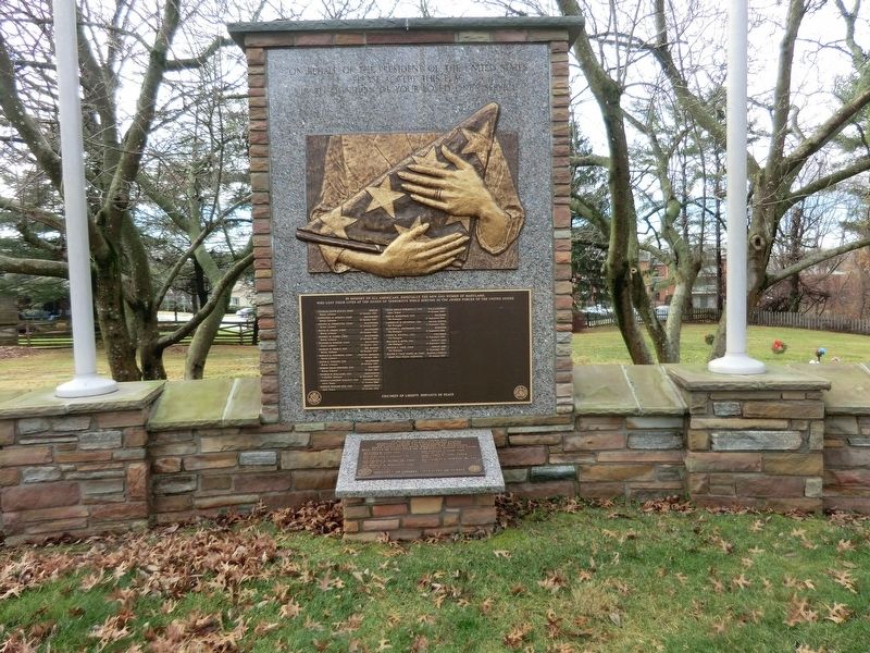 Memorial to All Marylanders who lost lives to Terrorists Marker. Click for full size. Memorial to All Marylanders who lost lives to Terrorists Marker image. Click for full size.