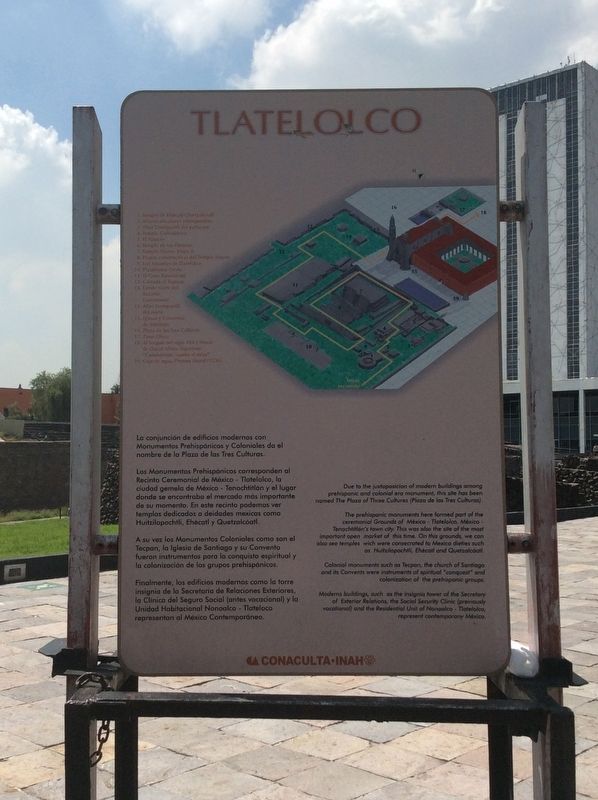 Tlatelolco Marker. Click for full size. Tlatelolco Marker image. Click for full size.