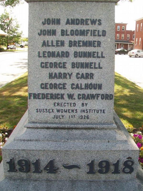 War Memorial Detail. Click for full size. War Memorial Detail image. Click for full size.