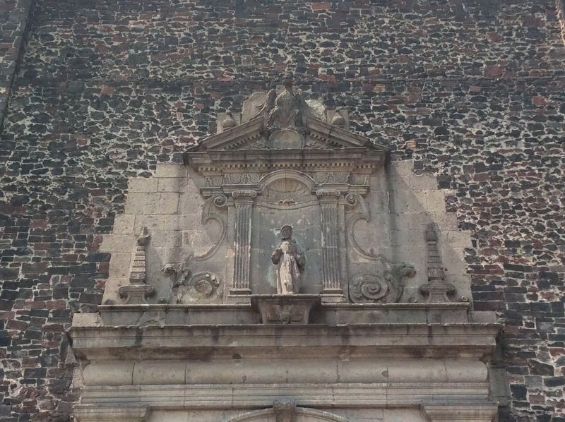 A detailed view of the northern facade, described in the marker text. image. Click for full size.