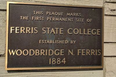 Ferris State College Marker image. Click for full size.